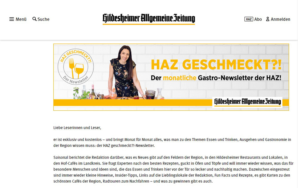 Hildesheimer Allgemeine Zeitung: хлеба и зрелищ